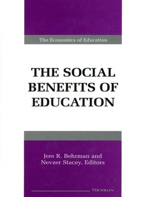 cover image of Social Benefits of Education